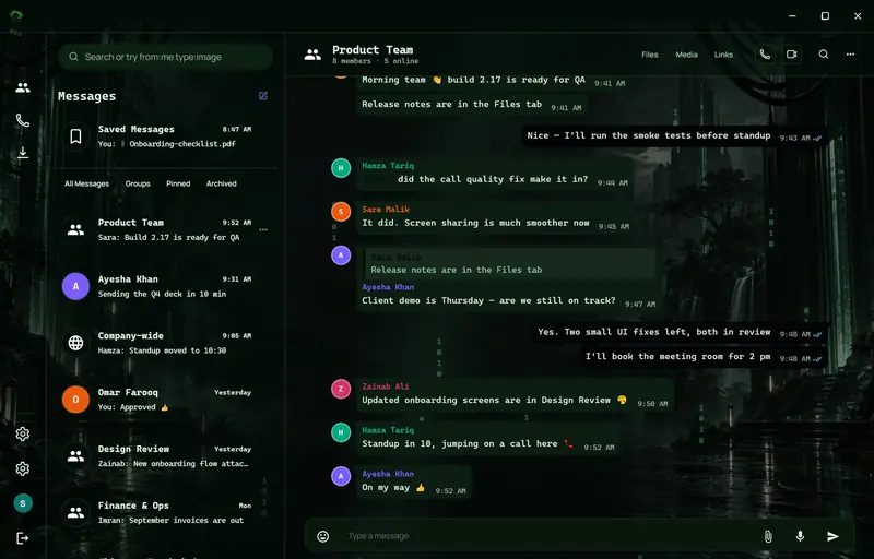 Fern in the Terminal theme